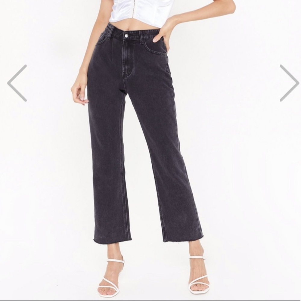 Nasty Gal Black high waisted jeans